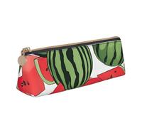 MGGAklp Red Watermelon Print Pencil Case with Zipper Office Stationery Organizer and Travel for Women Men