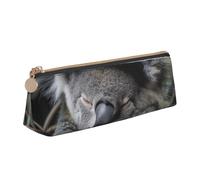 MGGAklp Sleeping Koala Cap Print Pencil Case with Zipper Office Stationery Organizer and Travel for Women Men