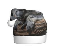 MGGAklp Sleeping Koala Cap Print Santa Hat Christmas Hat For Adult Christmas New Year Festive Party Supplies
