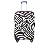 MGGAklp Spiral Optical Illusion GIF Print Washable Stretch Suitcase Protector Anti Scratch Travel Suitcase Cover for Adult