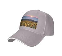 MGGAklp Sunflower Sun Print Adjustable Classic Casquette Hat with Fashion for Unisex Trucker Gray