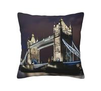 MGGAklp Tower Bridge In London Print Decorative Square Throw Pillows For Home Living Room Bedroom Bed Outdoor