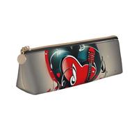 MGGAklp Treble Love and Music Print Pencil Case with Zipper Office Stationery Organizer and Travel for Women Men