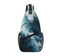 MGGAklp Within The Tides Print Cross Chest Bag Diagonally Men Women Lightweight Waterproof Chest Shoulder Bag