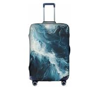 MGGAklp Within The Tides Print Washable Stretch Suitcase Protector Anti Scratch Travel Suitcase Cover for Adult