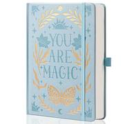 MGGAO College Rule Notebook for Women Men, 318 Numbered Pages Journal, A5 Butterfly Floral Journals for Writing, Aesthetic Notebooks, Work School Note Taking, 14.7 x 21.4 cm