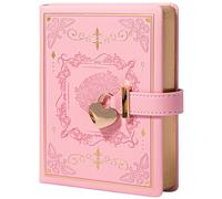 MGGAO Diary with Lock for Writing, PU Hardcover Leather Locked Journal, B6 Personal Organizer Journal for Women Girls, 288 Pages 100gsm Ruled Paper