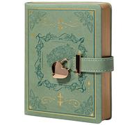 MGGAO Diary with Lock for Writing, PU Hardcover Leather Locked Journal, B6 Personal Organizer Journal for Women Girls, 288 Pages 100gsm Ruled Paper