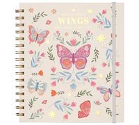 MGGAO Lined Spiral Journal Notebook, Hardcover Spiral Notebook for Women Girls, 19.5 x 22 cm, 96 Sheets, 100GSM Thick Paper, College Ruled for Writing Work School