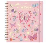 MGGAO Lined Spiral Journal Notebook, Hardcover Spiral Notebook for Women Girls, 19.5 x 22 cm, 96 Sheets, 100GSM Thick Paper, College Ruled for Writing Work School
