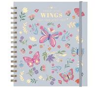 MGGAO Lined Spiral Journal Notebook, Hardcover Spiral Notebook for Women Girls, 19.5 x 22 cm, 96 Sheets, 100GSM Thick Paper, College Ruled for Writing Work School