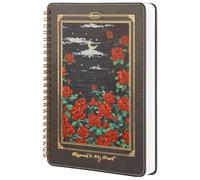 MGGAO Spiral Notebook for Women, Durable A5 Leather Hardcover Notebooks, 140 Lined Pages, Cute Notebooks for Perfect Supplies at School, 15.5 x 21cm