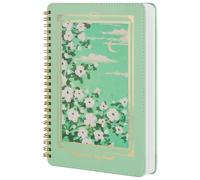 MGGAO Spiral Notebook for Women, Durable A5 Leather Hardcover Notebooks, 200 Lined Pages, Cute Notebooks for Perfect Supplies at School, 15.5 x 21cm
