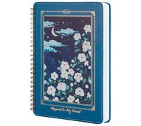 MGGAO Spiral Notebook for Women, Durable A5 Leather Hardcover Notebooks, 200 Lined Pages, Cute Notebooks for Perfect Supplies at School, 15.5 x 21cm