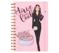 MGGAO Spiral Notebook Journal, A5 Hardcover Notebooks for Women Girls, College Ruled Lined Journal, 100 GSM Paper, for School Note Taking Journaling writing