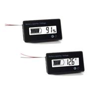 MGGi 12V 24V 36V 48V 72V 84V Battery Meter, Battery Capacity Voltage Monitor Gauge Indicator, Lead-Acid&Lithium ion Battery Tester, for Golf Cart RV Marine Boat Club Car Motorcycle-White