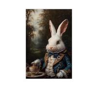 MGHDGD Alice in Wonderland Tea Party Decor Canvas Poster Wall Art Decor Print Picture Paintings for Living Room Bedroom Decoration 12x18inch(30x45cm)