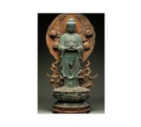 MGHDGD Buddha Healing Decor, Hindu Art (2) Canvas Poster Wall Art Decor Print Picture Paintings for Living Room Bedroom Decoration 16x24inch(40x60cm)