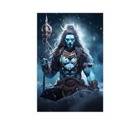 MGHDGD Hindu God Shiva Art (1) Canvas Poster Wall Art Decor Print Picture Paintings for Living Room Bedroom Decoration 12x18inch(30x45cm)