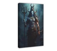MGHDGD Hindu God Shiva Art (3) Canvas Poster Bedroom Decor Landscape Office Room Decor Gift 24x36inch(60x90cm)