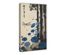 MGHDGD Japanese Dragonfly Poster, Japanese Art Canvas Poster Wall Art Decor Print Picture Paintings for Living Room Bedroom Decoration 20x30inch(50x75cm)