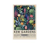 MGHDGD Kew Gardens, Vintage Botanical Poster (5) Canvas Poster Bedroom Decor Landscape Office Room Decor Gift 20x30inch(50x75cm)