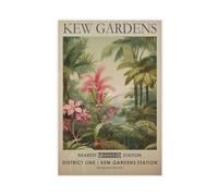 MGHDGD Kew Gardens, Vintage Tropical Botanical Art (2) Canvas Poster Wall Art Decor Print Picture Paintings for Living Room Bedroom Decoration 16x24inch(40x60cm)
