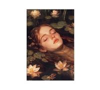MGHDGD Ophelia Drowning Art, Dark Academia Aesthetic Canvas Poster Wall Art Decor Print Picture Paintings for Living Room Bedroom Decoration 08x12inch(20x30cm)