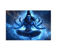 MGHDGD Shiva Decor, Hindu God Shiva Art (3) Canvas Poster Bedroom Decor Landscape Office Room Decor Gift 20x30inch(50x75cm)