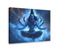 MGHDGD Shiva Decor, Hindu God Shiva Art (3) Canvas Poster Wall Art Decor Print Picture Paintings for Living Room Bedroom Decoration 16x24inch(40x60cm)
