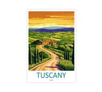 MGHDGD Tuscany Travel Italy Art Countryside Landscape Canvas Poster Bedroom Decor Landscape Office Room Decor Gift 12x18inch(30x45cm)