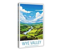 MGHDGD Wye Valley Travel Art Wye Valley Gift Canvas Poster Wall Art Decor Print Picture Paintings for Living Room Bedroom Decoration 12x18inch(30x45cm)