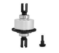 MGHGFYTAS Compatible With Arrma 1/8 For Kraton For Outcast For Mojave For Felony 1/7 RC Cars Upgrade Parts Metal Front Rear Differential 43T 10T RC Car Accessories(Silver)