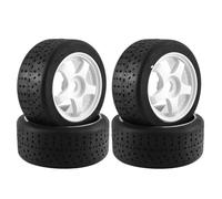 MGHGFYTAS Compatible With Arrma For Infraction For Felony For Limitless 1/7 RC Car Parts 4pcs 5-Spoke 100x42mm 42/100 Tire Tyre 17mm Wheel Hex Rc car wheels rims tires(White)