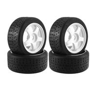 MGHGFYTAS Compatible With Arrma For Infraction For Felony For Limitless 1/7 RC Car Upgrade Parts 5-Spoke 100x42mm 42/100 Tire Tyre 17mm Wheel Hex Rc car wheels rims tires(White)