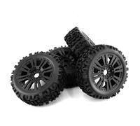MGHGFYTAS Compatible With ARRMA For Typhon For Talion For Traxxas For Redcat For Team VRX 1/8 RC Off-Road Car Parts 4pcs 120mm Wheels Tire 17mm Hex Rc car wheels rims tires