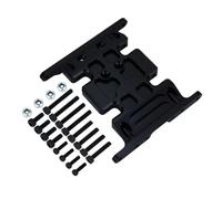 MGHGFYTAS Compatible With Axial For SCX10 1/10 RC Crawler Aluminum Alloy Parts Metal For Chassis Gearbox Mount Transmission Center Skid Plate RC Car Accessories(Black)