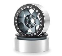MGHGFYTAS Compatible With Axial For SCX10 90028 90046 For Wraith 90048 For TRX4 For TRX6 D90 For Redcat 1/10 RC Car Parts 2.2" Wheel Rim 25mm Rc car wheels rims tires(2pcs)