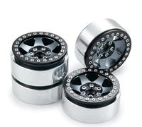 MGHGFYTAS Compatible With Axial For SCX10 90028 90046 For Wraith 90048 For TRX4 For TRX6 D90 For Redcat 1/10 RC Car Parts 2.2" Wheel Rim 25mm Rc car wheels rims tires(4pcs)