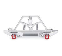 MGHGFYTAS Compatible With Axial For SCX10 I III For Wrangler For Gladiator 1/10 RC Crawler Car Model Parts Rear Bumper With Spare Tire Rack Rc Crawler Bumper(Silver)