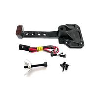 MGHGFYTAS Compatible With Axial For SCX10 III For Wrangler 1/10 Spare Tire Rack Bracket Wheel With Light RC Crawler Car Parts Accessories RC Car Accessories