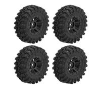 MGHGFYTAS Compatible With Axial For SCX24 For Deadbolt For Gladiator For Bronco AX24 1/24 RC Crawler Car Parts 4PCS 55x20mm Wheel Rim Tire Tyre Set Rc car wheels rims tires