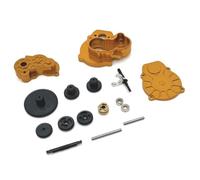 MGHGFYTAS Compatible With FMS For FCX24 1/24 RC Car Upgrade Parts Modification Spare Replacement Accessories Metal Transmission Gearbox Set RC Car Accessories(Yellow)
