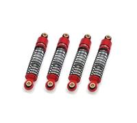 MGHGFYTAS Compatible With FMS For FCX24 1/24 RC Crawler Car Upgrade Parts Spare Accessories Metal Oil Shock Absorber Damper RC Car Shock Absorber(Red)