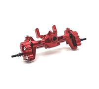 MGHGFYTAS Compatible With FMS For FCX24 For Xiaoqi Crusher K5 1/24 RC Car Upgrade Parts Metal Front Rear Portal Bridge Axle Differential Assembly RC car front rear axle(Red,Front)