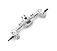MGHGFYTAS Compatible With FMS For FCX24 For Xiaoqi Crusher K5 1/24 RC Car Upgrade Parts Metal Front Rear Portal Bridge Axle Differential Assembly RC car front rear axle(Silver,Rear)