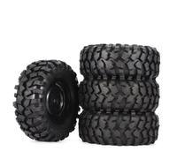 MGHGFYTAS Compatible With Hsp For Redcat For Traxxas For Axial 90046 1/10 Rc Crawler 4wd Car Parts 4pcs 96mm 1.9 Inch Rubber Wheel Rim Tire Beadlock Rc car wheels rims tires