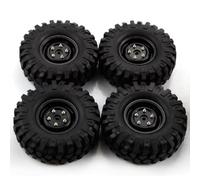 MGHGFYTAS Compatible With Hsp For Redcat For Traxxas For Axial 90046 1/10 Rc Crawler Car Parts 4pcs 96mm 1.9 Inch Rubber Wheel Rim Tire Beadlock Rc car wheels rims tires
