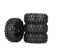MGHGFYTAS Compatible With Hsp For Redcat For Traxxas For Axial 90046 1/10 Rc Crawler Car Parts 4pcs 96mm 1.9 Inch Rubber Wheel Rim Tire Beadlock Rc car wheels rims tires