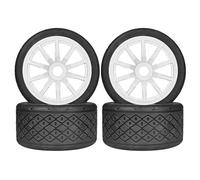 MGHGFYTAS Compatible With Infraction For Limitless For Felony For FSR For Model GT For Arrma 1/7 RC Car Parts 53/107 42/100 Tire Tyre 17mm Wheel Hex RC Wheel Tire(White,4pcs 107mm)